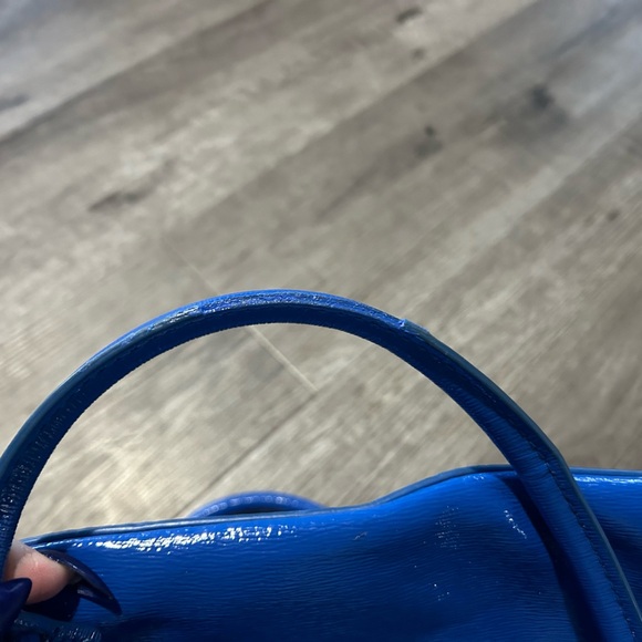Kate Spade Blue Patent Tote Bag - Picture 10 of 10